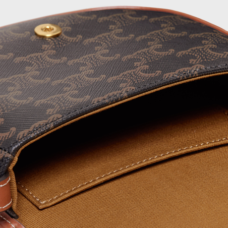 MINI BESACE IN TRIOMPHE CANVAS AND CALFSKIN TAN - Image 4